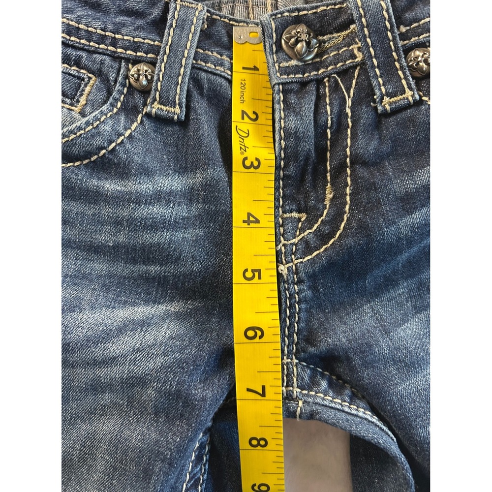 Miss Me Jeans Womens Size 14 Skinny Embellished Dark Wash Denim JK560252 - Picture 6 of 10